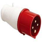 [AM-035] Toma industrial macho 4p + T 220v-415v IP44 ANDELI (63 amp)