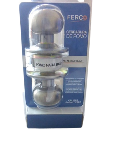 [F43-28875] Cerradura de pomo acero inoxidable FERCO (baño)