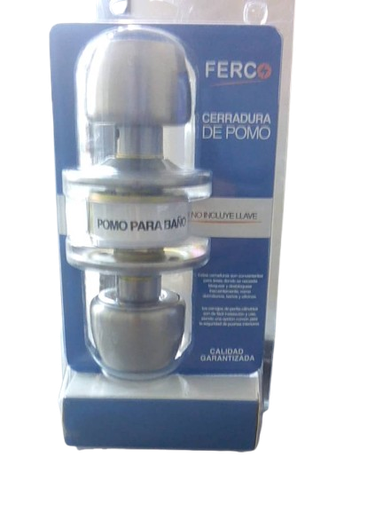 [F43-68443] Cerradura de pomo acero inoxidable FERCO (baño)