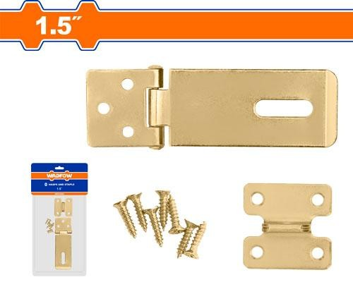 [WAN1115] Bisagra porta candado 1.5" dorado WADFOW (Set 7 piezas)
