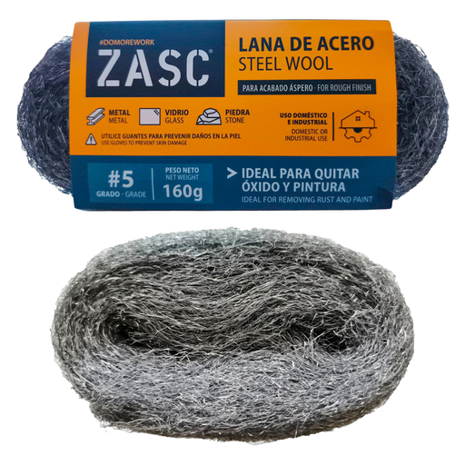 [Z-STW5-160] Lana de acero #5 ZASC (160 gramos)