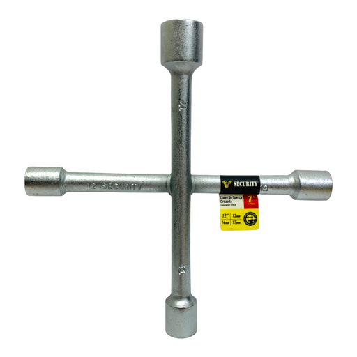 [SC-MRW-7] Llave de cruz 7'' SECURITY (12mm,13mm, 14mm, 17mm)