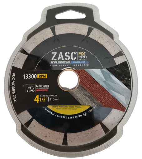 [Z-RXDCB-S115] Disco diamantado segmentado 4.1/2'' x 7/8'' ZASC
