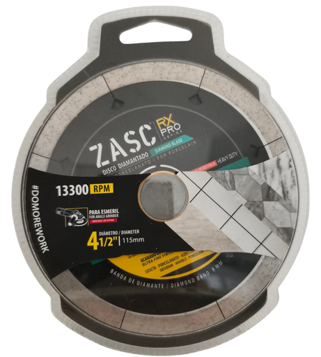 [Z-RXDBU-P115] Disco diamantado segmentado 4.1/2'' x 7/8'' para porcelanato ZASC