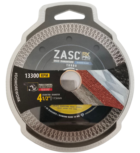 [Z-RXDCB-T115] Disco diamantado turbo 4.1/2'' x 7/8'' ZASC