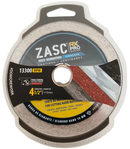 [Z-RXDCB-C115] Disco diamantado continuo 4.1/2'' x 7/8'' ZASC