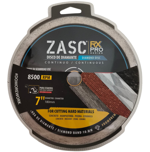 [Z-RXDCB-C180] Disco diamantado continuo 7'' x 7/8'' ZASC