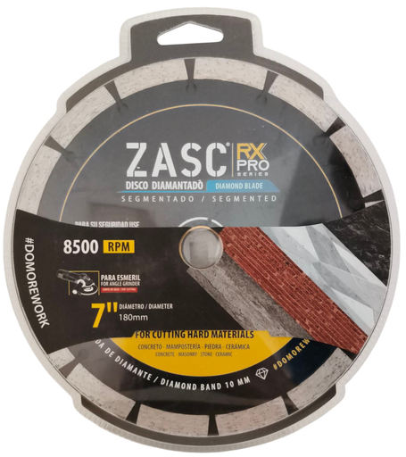 [Z-RXDCB-S180] Disco diamantado segmentado 7'' x 7/8'' ZASC
