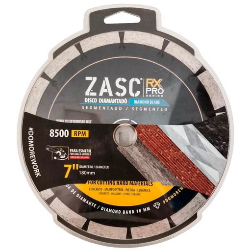 [Z-RXDCB-S180] Disco diamantado segmentado 7'' x 7/8'' ZASC