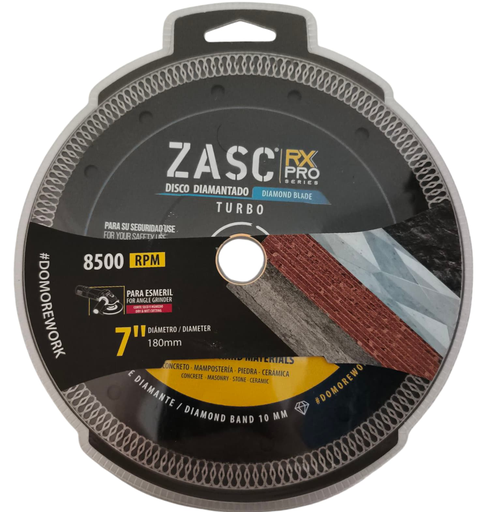[Z-RXDCB-T180] Disco diamantado turbo 7'' x 7/8'' ZASC