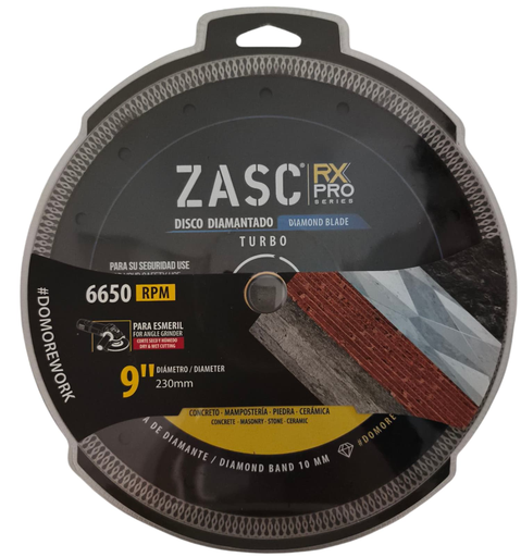[Z-RXDCB-T230] Disco diamantado turbo 9'' x 7/8'' ZASC