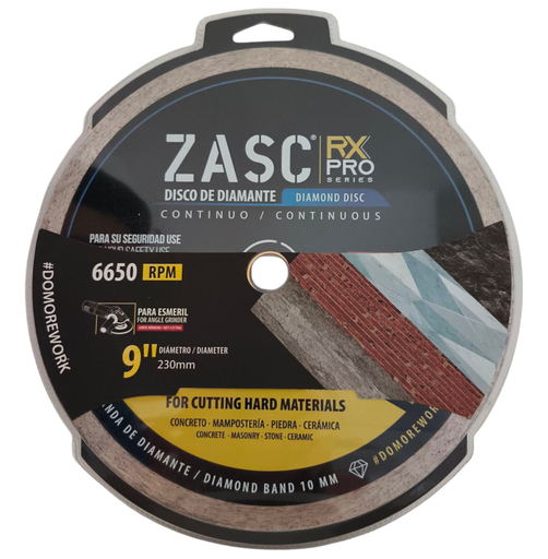 [Z-RXDCB-C230] Disco diamantado continuo 9'' x 7/8'' ZASC