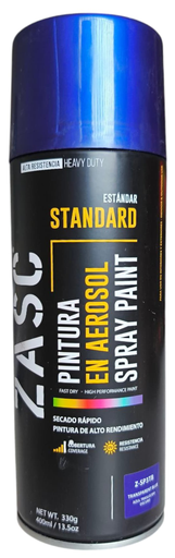 [Z-SP3TB] Aerosol uso general azul traslucido 400ml ZASC