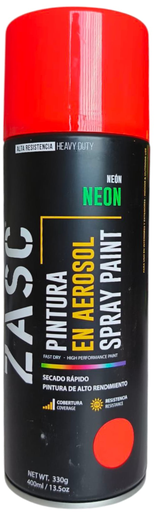 [Z-SPN1001R] Aerosol neón rojo 400ml ZASC