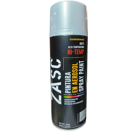 [Z-SPHT1300S] Aerosol alta temperatura plateado 400ml ZASC