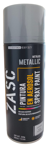 [Z-SPM1680S] Aerosol metalico plateado 400ml ZASC