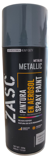 [Z-SPM125SG] Aerosol metálico gris plateado 400ml ZASC