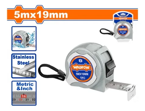 [WMT5451] Cinta metrica acero WADFOW (5 metros x 19mm)
