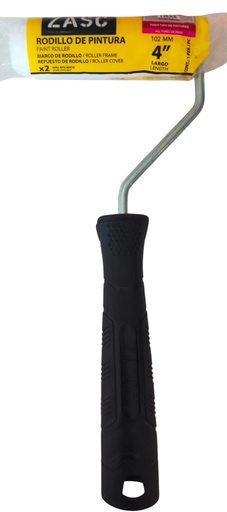 [Z-PR4X0.4S-WT] Rodillo para pintar 4'' ZASC (superficie lisa)