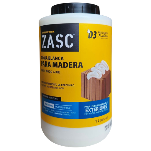 [Z-WG1L] Pega blanca multiuso para madera ZASC (Litro)