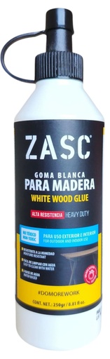 [Z-WG250GR] Pega blanca multiuso para madera ZASC (250ml)