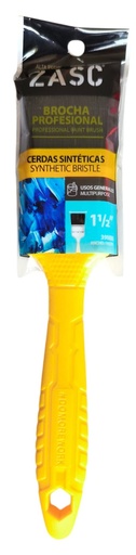 [Z-PPB1.5SB-BK] Brocha cerdas sintéticas negra 1,5" ZASC