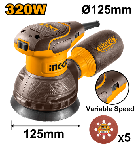 [URS3216] Lijadora rotorbital 320w ac110v INGCO