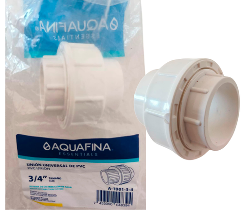 [A-1001-3-4] Unión universal pvc c3/4" x c3/4" AQUAFINA