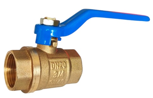 [A-B100B-3-4] Válvula de bola de bronce hr3/4" x hr3/4" AQUAFINA