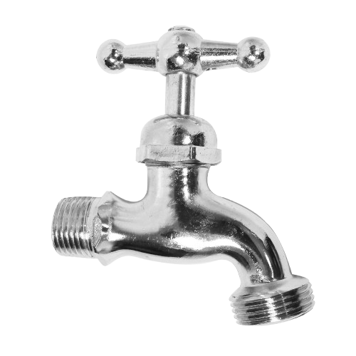 [A-340ZH] Llave para manguera 1/2" AQUAFINA (cromado)