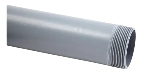 [PL-125] Tubo 1.1/2" x 6 mts pvc schedule 80 gris VENTUPLAS