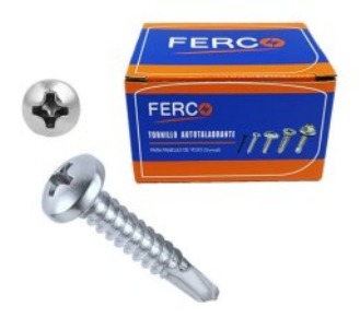 [F41-30417] Tornillo autoroscante cabeza pan #8 x 2" FERCO (130pz)
