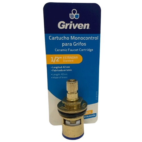 [CT-BC04-B] Vastago monocontrol 1/2" x 2" para grifería GRIVEN (Laton)