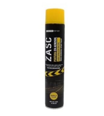 [Z-ZPMR-750YL] Aerosol pintura para señalización vial (amarillo) 750ml ZASC