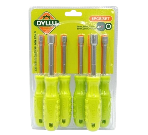 [DTSS24T6] Destornilladores Hexagonales (5-10mm) (6 Pzs) DYLLU