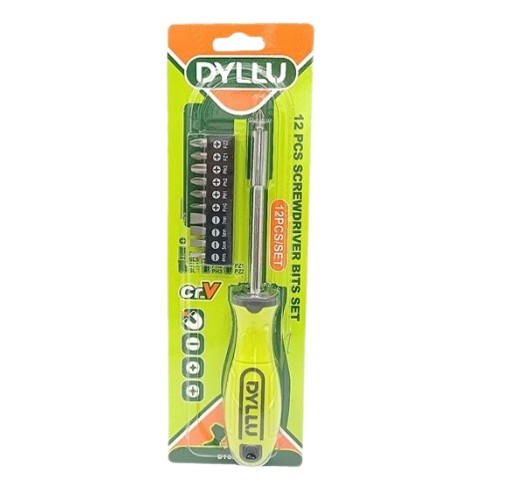 [DTSS1612] Destornillador con juego de puntas (12Pzs)