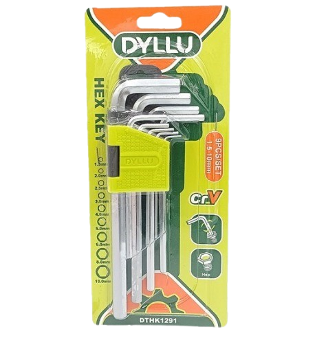 [DTHK1291] Juego de Llave Allen 1.5-10mm (9Pzs) DYLLU