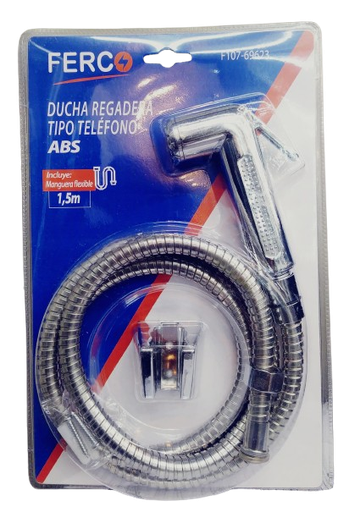 [F107-69623] Ducha telefono ABS plastico cromado (1.5mts) FERCO