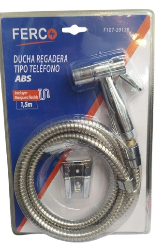 [F107-29138] Ducha telefono ABS plastico cromado (1.5mts) FERCO
