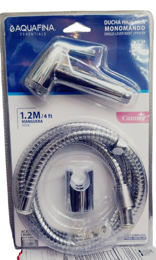 [A-SR101] Ducha telefono plastica cromada Cannes (1.2mts) AQUAFINA