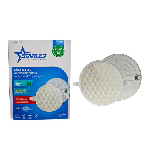 [SL-MB029-18W] Lampara led empotrar redonda antideslumbrante 18W AC85-265V 6500K STARLED