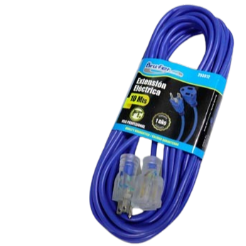 [253912] Extension electrica 2p + t 10 metros BRUFER
