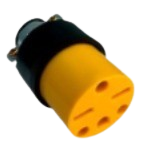 [DQ-024-P220] Toma corriente individual de goma tipo chino c/tierra 250V/15A TROEN