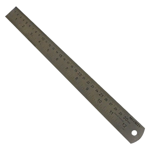 [A145-RUL300] Regla de metal 30CM SECURITY