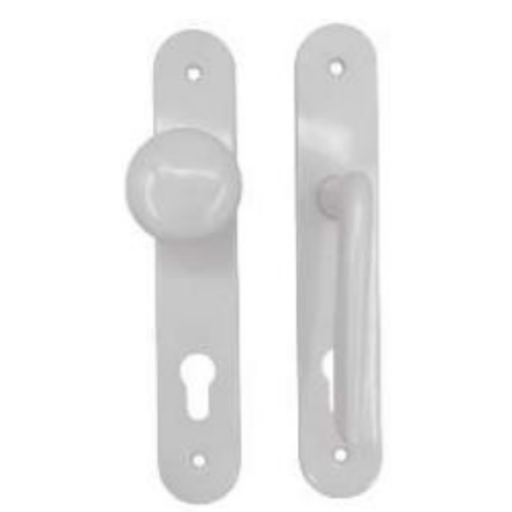 [MAT-B02] Manilla de aluminio con perilla blanca VERT