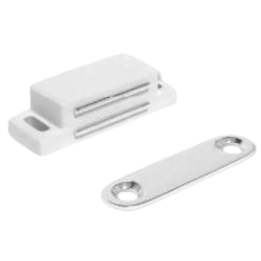 [VT-3110] Imán para puerta 45mm blanco VERT